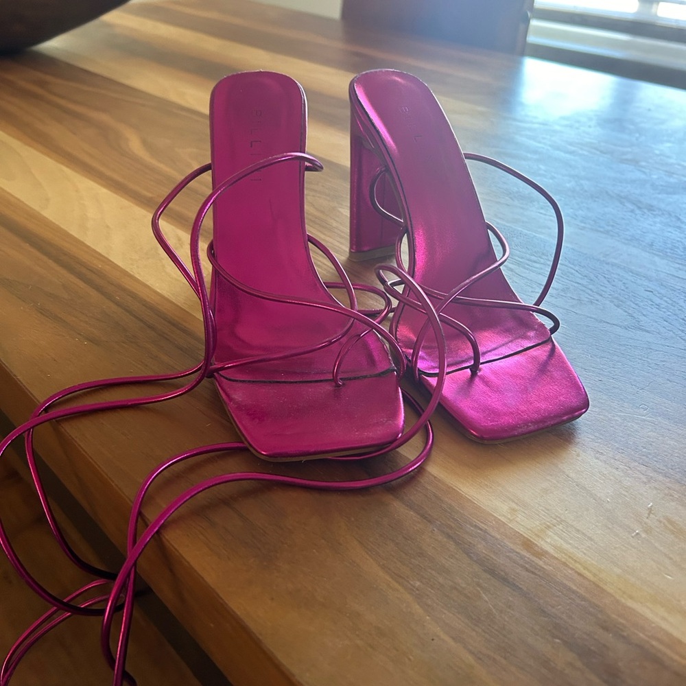 Billini Pink Strappy Sandals